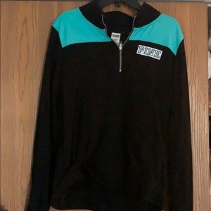 VS pink quarter zip pullover